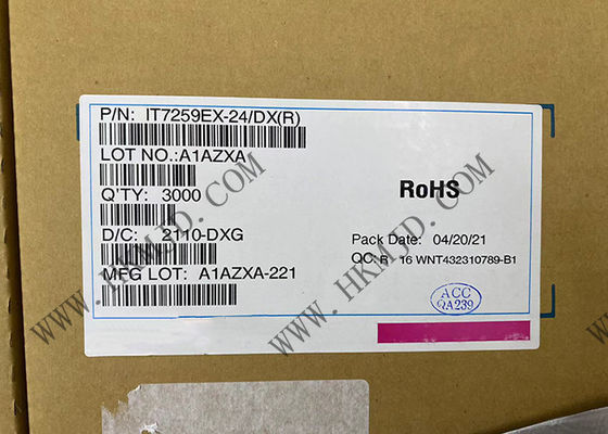 Contrôleur capacitif IT7259EX-24 QFN de détection de capteur de la Manche d'IT7259EX-24/DX 24