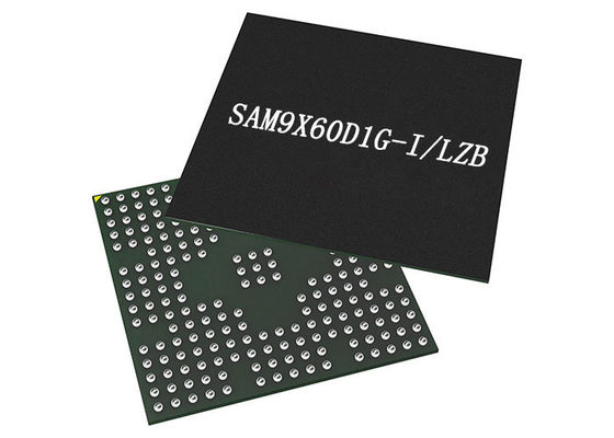 Microcontrôleur MCU SAM9X60D1G-I/LZB 1 Gbit 600MHz IC de microprocesseur