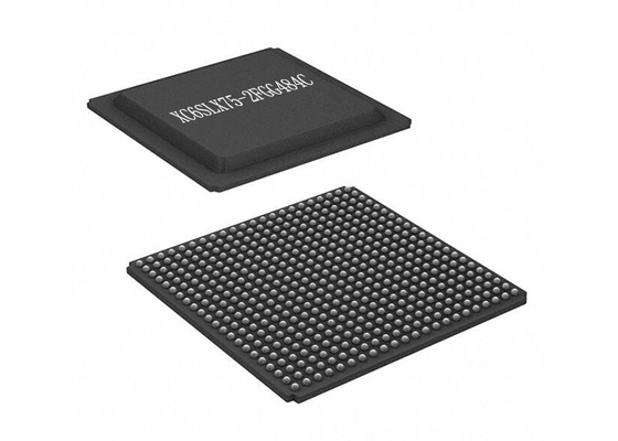 Réseau prédiffusé programmable de champ de la puce XC6SLX75-2FGG484C de circuit intégré 484BGA