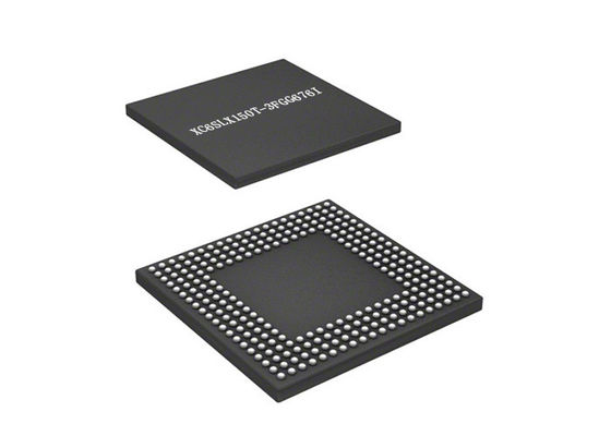 Réseau prédiffusé programmable de logique de champ programmable d'IC XC6SLX150T-3FGG676I