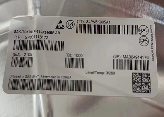 Microcontrôleur à un noyau à 32 bits IC de 292-LFBGA SAK-TC1791F-512F240EP ab