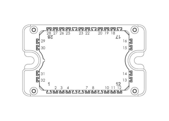 Transistors des véhicules à moteur de bâti de châssis de rangée de transistor MOSFET des modules MSCSM70VM19C3AG d'IGBT