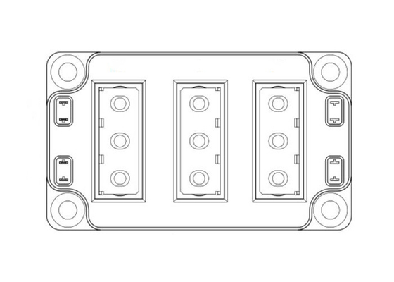 Le transistor MOSFET des véhicules à moteur de source commune des modules MSCSM170DUM039AG 2N-Channel d'IGBT range