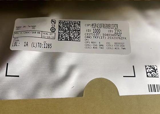 Microcontrôleurs IC de messages mélangés du microcontrôleur MCU MSP430FR69891IPZR 100-LQFP