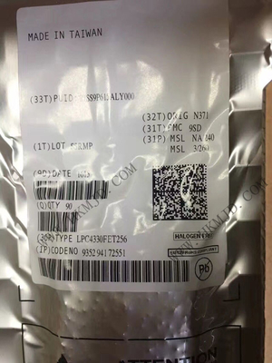 Microcontrôleur MCU LPC4330FET256 Contrôleur de signal numérique basé sur Cortex-M4 à double cœur 204MHz