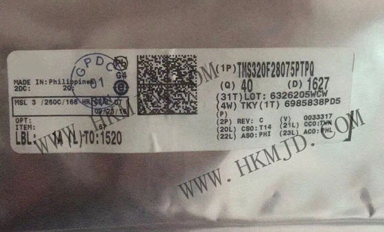 Microcontrôleur MCU TMS320F28075PTPQ 32 bits à un seul noyau Microcontrôleur de sécurité fonctionnelle automobile