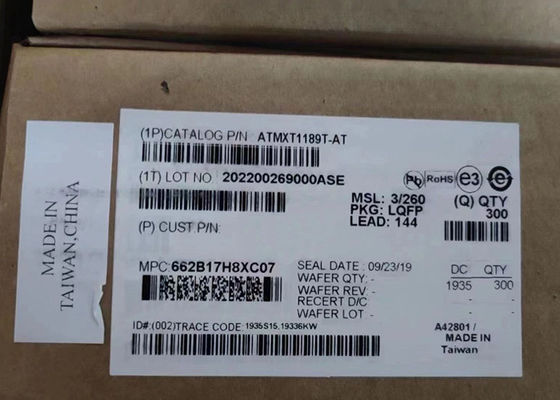 Puce de circuit intégré ATMXT1189T-AT contrôleur d'écran tactile automobile LQFP144