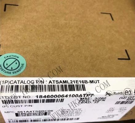 Microcontrôleur MCU ATSAML21E16B-MUT 10 canaux 48MHz 8 bits MCU intégré VQFN32