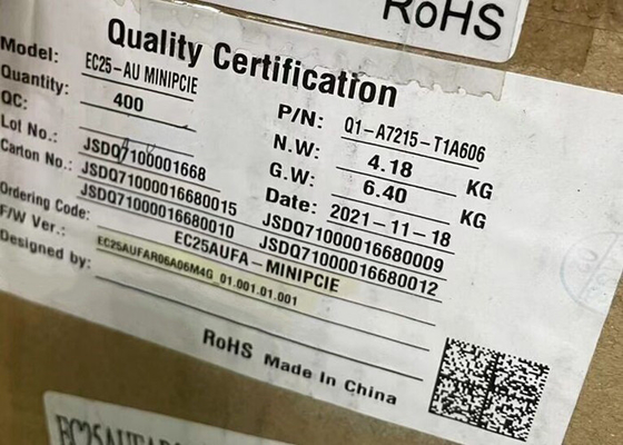 Module de communication sans fil EC25AUFA-MINIPCIE basse puissance 50 Mbps Module mini PCIe LTE Cat 4