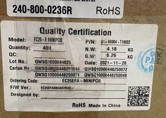 Module de communication sans fil EC25EFA-MINIPCIE-S Série EC25 Mini PCIe LTE Cat 4