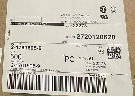 Connecteurs 2-1761605-9 Connecteurs de câble à carte 26Positions Connecteurs de câble à ruban