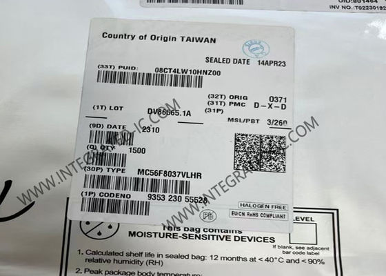 MC56F8037VLHR Microcontrôleur MCU Contrôleur de signal numérique 16 bits QFP-64 Package