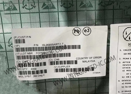 Chipe de circuit intégré ISL95855AIRTZ régulateur de tension de 0V à 1,52V pour les processeurs IMVP8TM