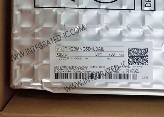 La carte mémoire de l'IC THGBMNG5D1LBAIL est une puce de 4 Go de mémoire de l'IC eMMC FBGA-153