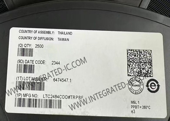 LTC2484CDD puce de circuit intégré à 24 bits ΔΣ ADC avec entrée de courant facile DFN-10