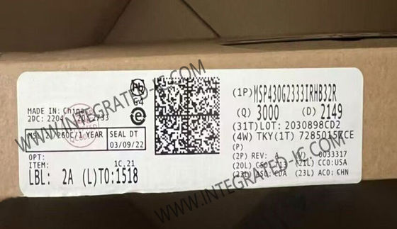 MSP430G2333IRHB32R Microcontrôleur MCU 16 bits Microcontrôleur IC 16MHz MCU à signal mixte