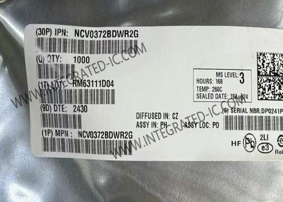 NCV0372BDWR2G puce de circuit intégré à double canal 0V à 14V amplificateurs opérationnels de 1,4 MHz