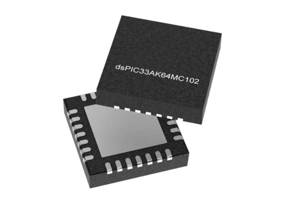 DSPIC33AK64MC102-I/M7 Microcontrôleur MCU 200 MHz DSC 32 bits haute performance VQFN-28