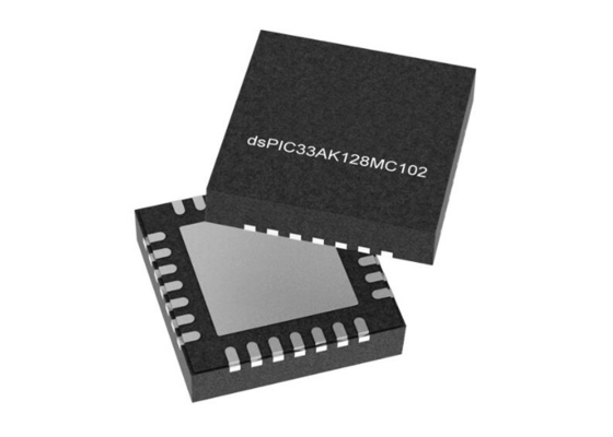 DSPIC33AK128MC102-E/M7 Microcontrôleur MCU 32 bits DSC VQFN-28 Contrôleur de signal numérique