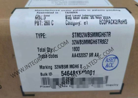 BT IC STM32WB5MMGH6TR 2,4 GHz BT Faible énergie 5,4 et 802.15.4 Module