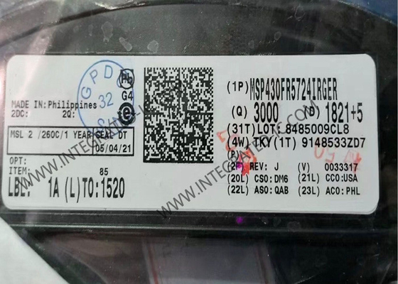 MSP430FR5724IRGER Microcontrôleur MCU 8MHz Microcontrôleurs à signal mixte à ultra-faible puissance