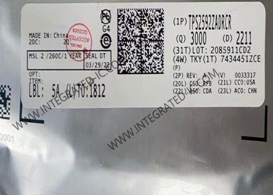 TPS2592ZADRCR puce de circuit intégré eFuse IC VSON10 régulateur électronique de fusible