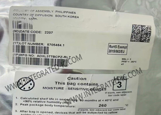 ADXL377BCPZ Capteur IC Petit accéléromètre à 3 axes à faible puissance