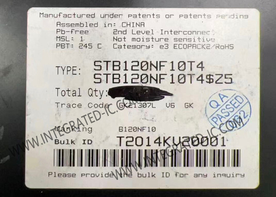 STB120NF10T4 puce de circuit intégré 100V 110A StripFET II Puissance des transistors MOSFET