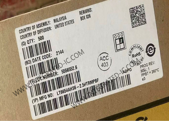 LT6654AHS6-2.5 Circuit intégré Puce Référence de précision à large alimentation, sortie haute, faible bruit