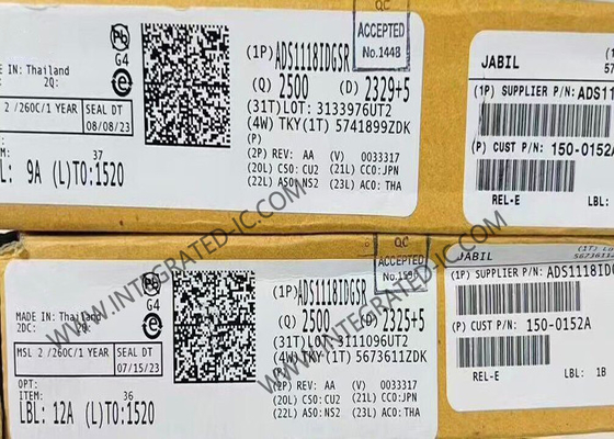 Puce de circuit intégré ADS1118IDGSR Convertisseur analogique à numérique à faible puissance de 16 bits