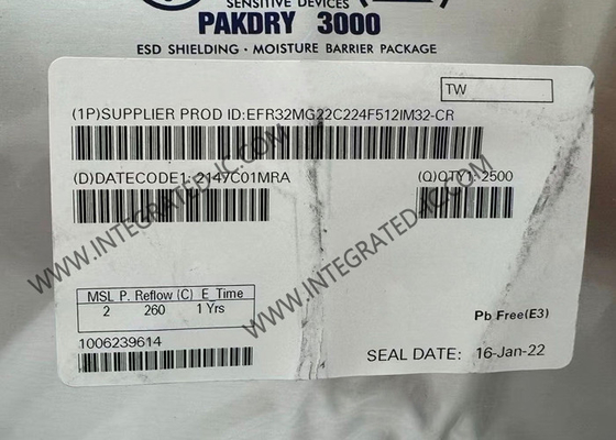 Module de communication sans fil EFR32MG22C224F512IM32-C 106,7 dBm Transcepteur RF IC 32-VFQFN