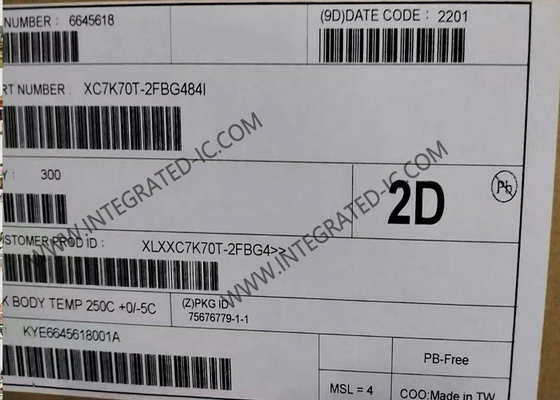 Performance Kintex 7 FPGA IC 484BGA de la puce XC7K70T-2FBG484I de circuit intégré haute