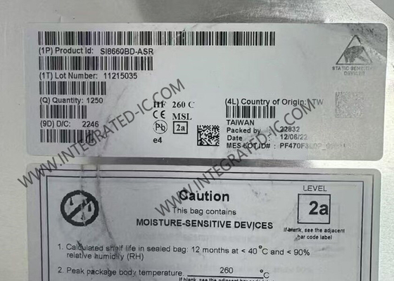 SI8660BD-ASR puce de circuit intégré 5000Vrms Isolateurs numériques à six canaux SOIC16