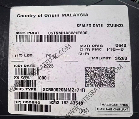 SC580020MMZ171R Microcontrôleur MCU processeur intégré haute performance