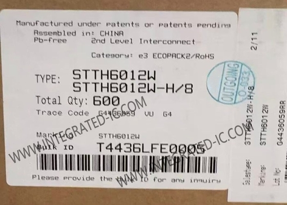 STTH6012W puce de circuit intégré 1200V 60A ultra rapide à haute tension diode DO-247-2