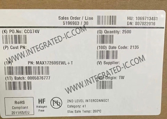 MAX17260SEWL Système de gestion de la batterie à puce de circuit intégré IC Lithium Ion 9-WLP