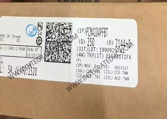 PCM4104PFBT puce de circuit intégré 118dB Audio DAC 24 bits Convertisseur numérique en analogique