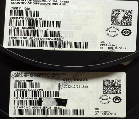 ADG1612BRUZ Circuit intégré 1 Ω Commutateurs quadrup les, unipolaires/unidirectionnels