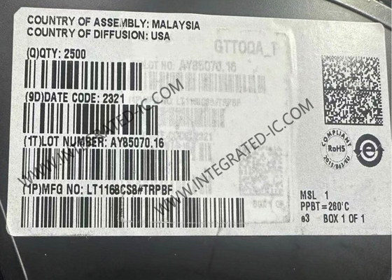 LT1168CS8 puce de circuit intégré 400 kHz amplificateurs d'instrumentation SOIC8 amplificateur IC
