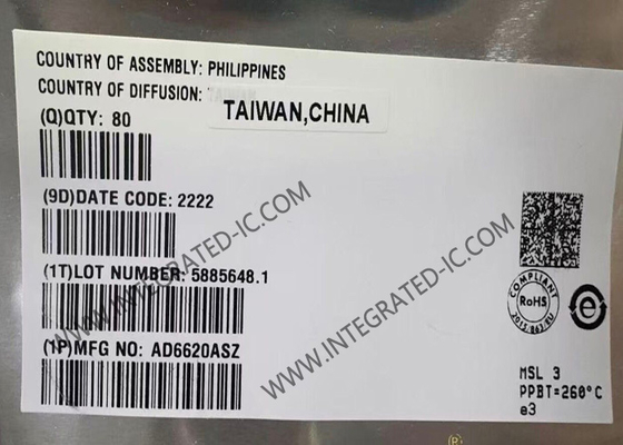 AD6620ASZ Circuit intégré Puce 65MSPS Processeur de signal numérique de réception