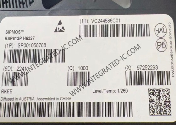 Circuit intégré BSP613P, puce, MOSFET de puissance SIPMOS à amélioration canal P, 60 V