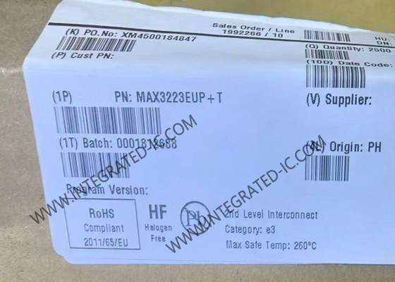 MAX3223EUP Circuit intégré Puce émetteurs-récepteurs RS-232 250kbps avec arrêt automatique