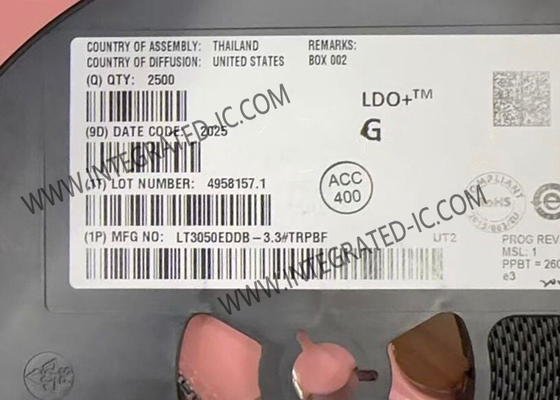 LT3050EDDB-3.3 Puce de circuit intégré régulateur linéaire 100mA avec limite de courant de précision et sorties diagnostiques