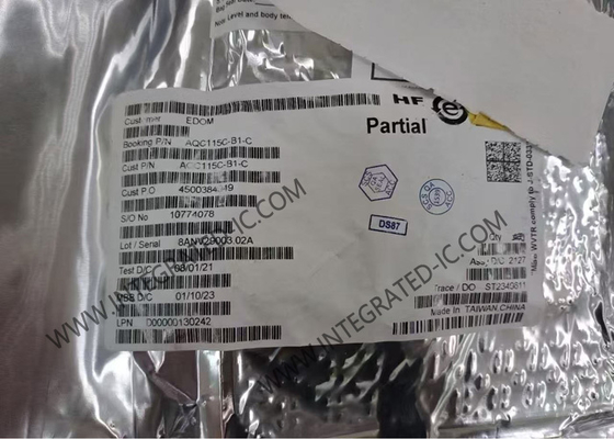 puce gauche simple de circuit intégré de la puce AQC115C-B1-C 4speed 64FCBGA d'Ethernet de 2.5Gbps PCIe