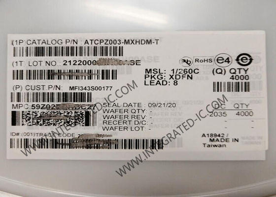 MFI343S00177 Puce de circuit intégré d'authentification cryptographique de clé sécurisée IC de stockage XDFN8