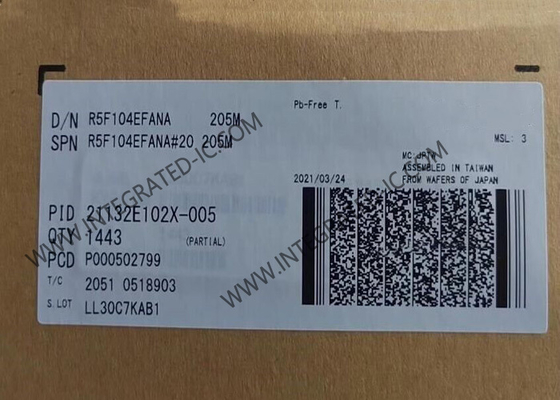 R5F104EFANA Microcontrôleur MCU Basse Consommation 16 bits 32 MHz RL78/G14 Microcontrôleurs 40-HWQFN