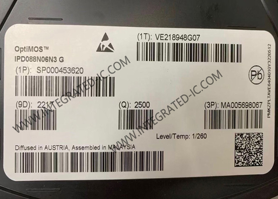 IPD088N06N3G Circuit intégré puce 60V 50A N-Channel MOSFET simple Transistors TO-252-3
