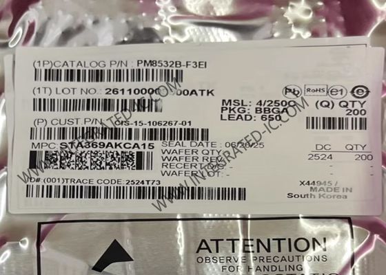 Le processeur de l'intelligence artificielle PM8532B-F3EI est équipé d'une puce PCIe Gen3 Fanout Switch FCBGA-650