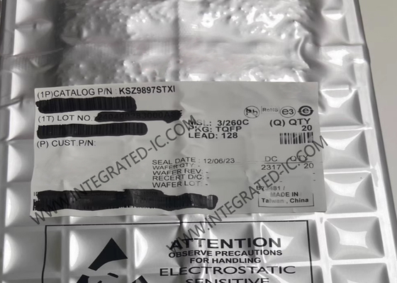 Les commutateurs Ethernet gérés par KSZ9897STXI Ethernet IC 750mA 7-Port GigE TQFP128