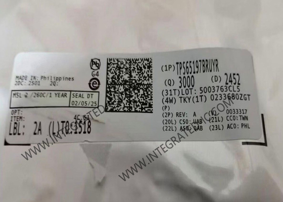 TPS65197BRUYR Circuit intégré à puce, translateur de niveaux 8 canaux WQFN28